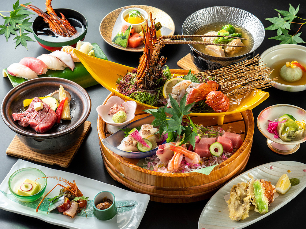 【料理長イチオシ！】伊勢海老・旬魚・黒毛和牛会席