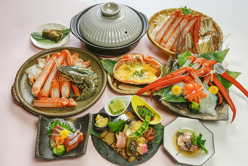香住漁港から直送！春の活け香住ガニランチプラン　「香住ガニ」を２人で１枚